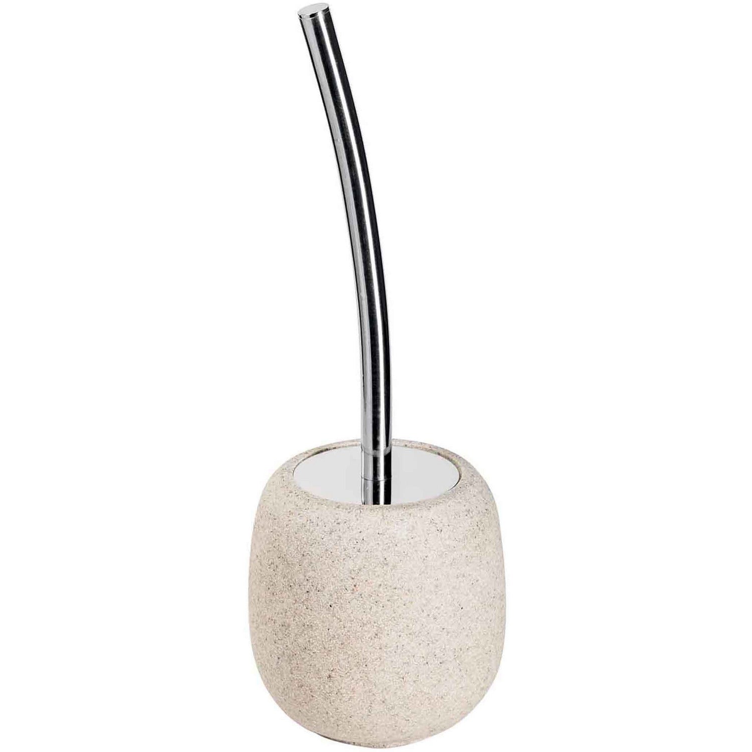 METAFORM - Portascopino bagno Afra sabbia - h39 cm diametro 13,7 cm